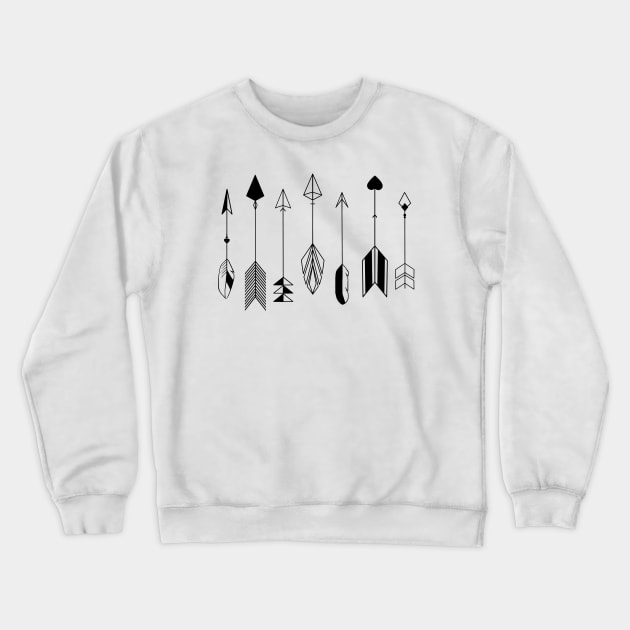 Be Brave Little Arrow Crewneck Sweatshirt by staceyromanart